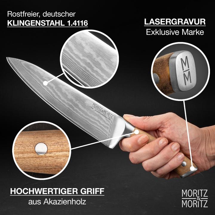 Produktbild Moritz & Moritz 5788 Damastmesser (20 cm)