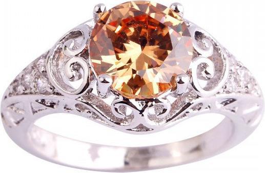 Produktbild Hermex versilberter Ring mit Morganit / Zirkonia - Gr. 55 / Size 7 (55)