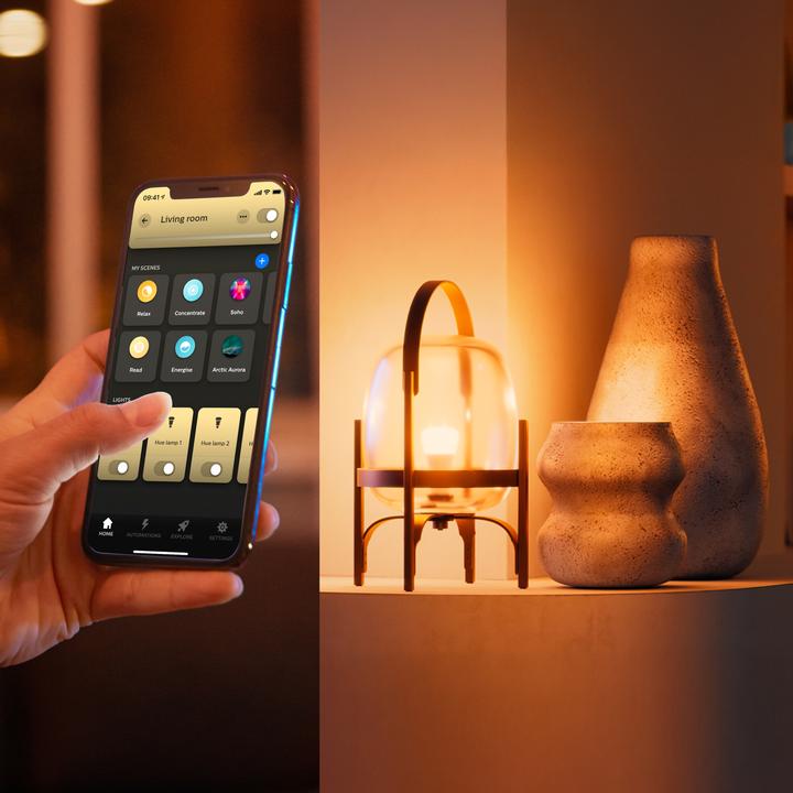 Productafbeelding Philips Hue Tint Wit Kleur Sfeer (E27, 9 W, 1100 lm, 2 x, F)