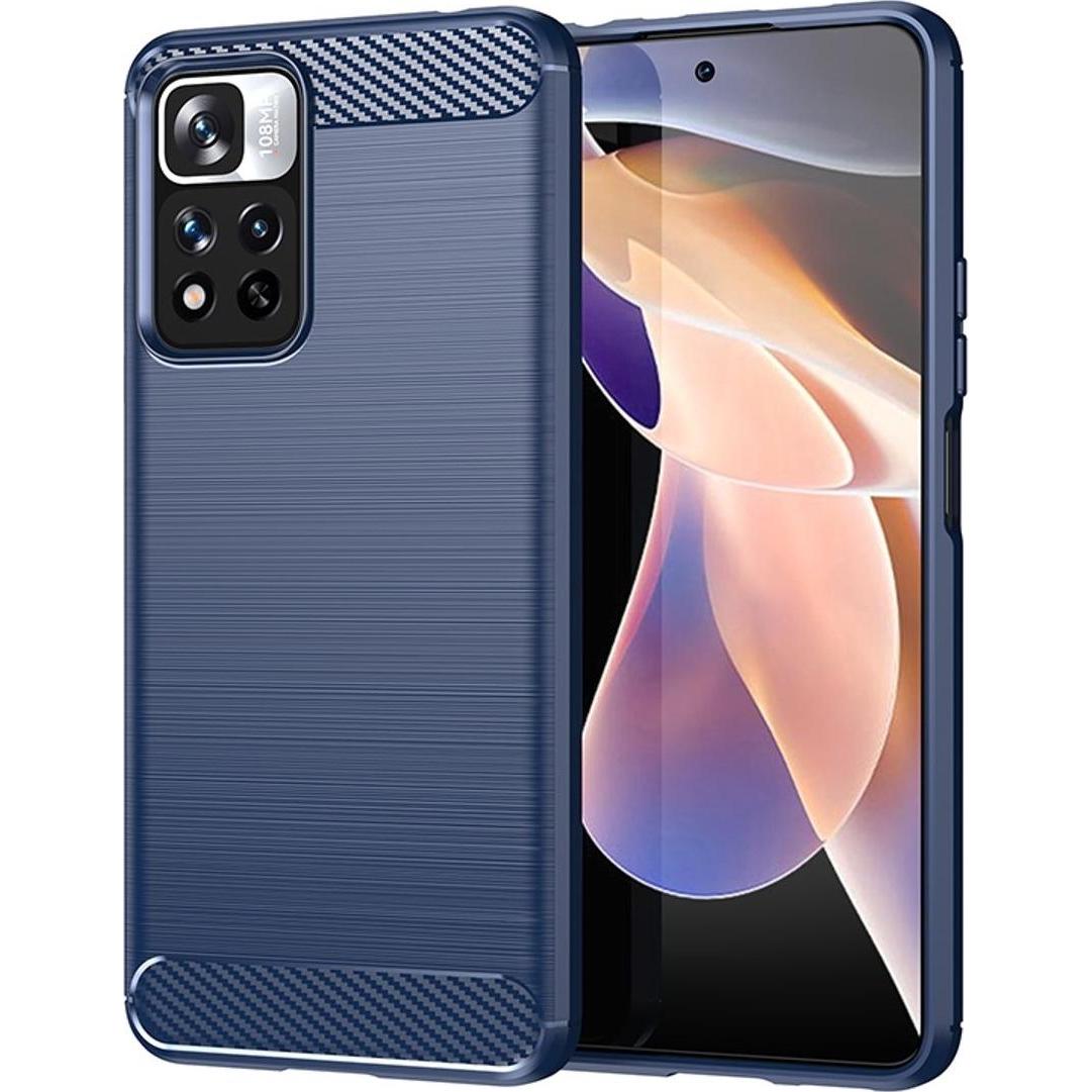 König Design Hülle Handy Schutz für Xiaomi Sony Samsung Case Cover Bumper Carbon Optik Etuis (Xiaomi Redmi Note 11 Pro+)...
