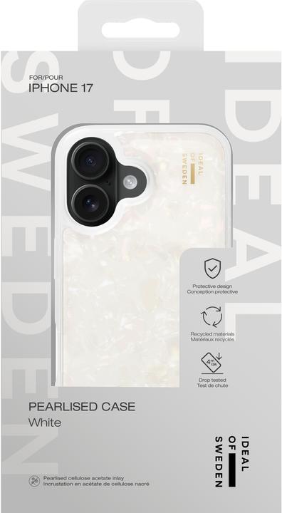 Actual product image iDeal Of Sweden iPhone 17 Pearlised Case - White (Apple iPhone 17)