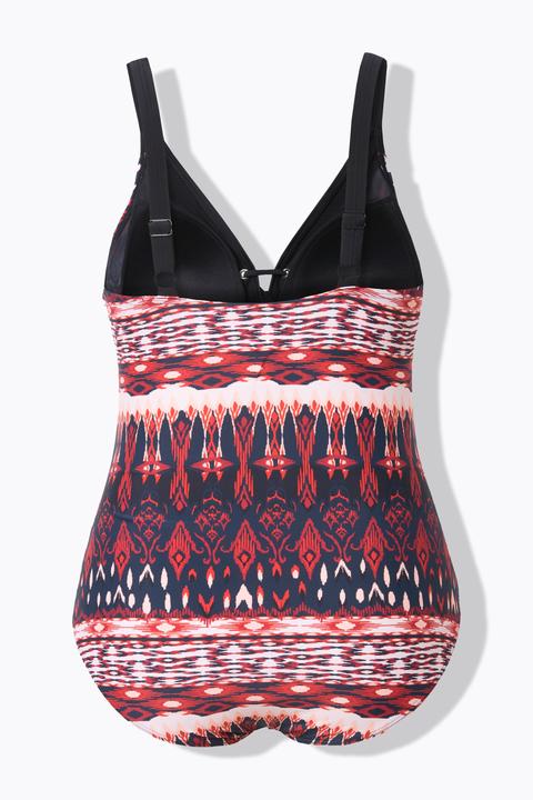 Actual product image Ulla Popken Alpine Pattern One Piece Swimsuit (60)