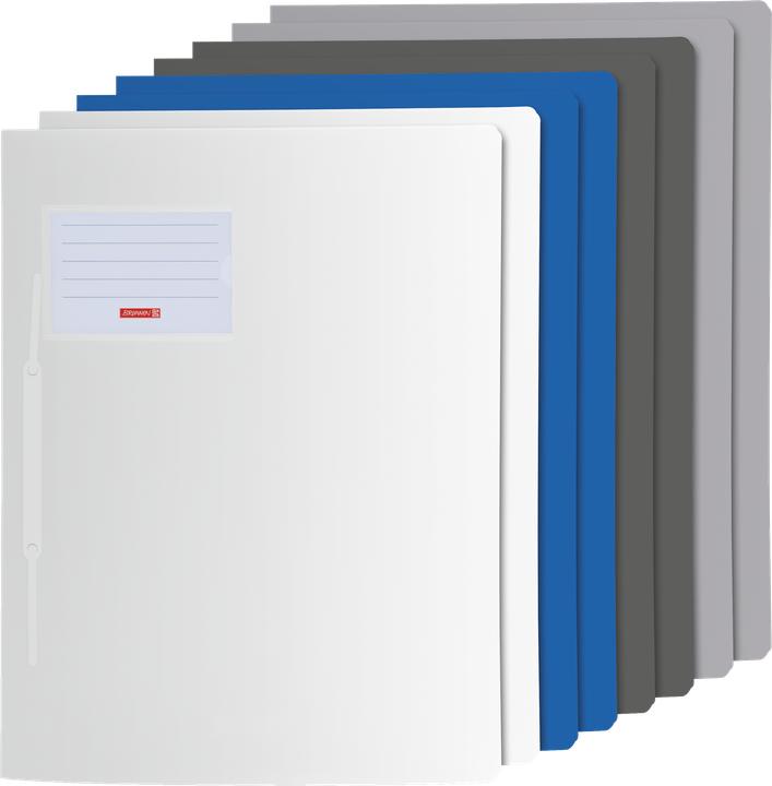 Actual product image Brunnen 8 FACT!pp plastic folders, assorted colours DIN A4 (A4, 8x)