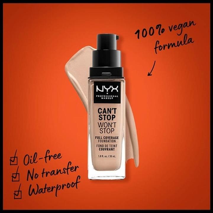 Immagine prodotto NYX Professional Make-Up Full Coverage Foundation - Can't Stop Won't Stop (5 Luce)