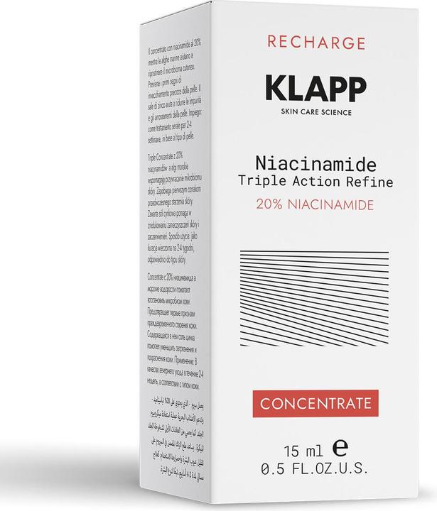 Actual product image Klapp Niacinamide Triple Action Refine 20% Niacinamide Concentrate (15 ml)