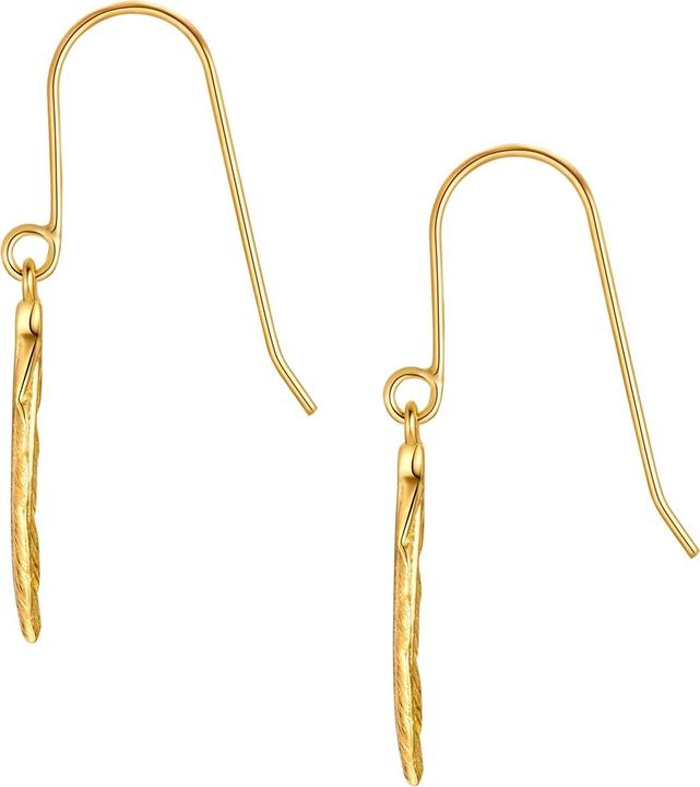 Actual product image Glanzstücke München Ladies earrings feather sterling silver - 35054 (Sterling Silver)