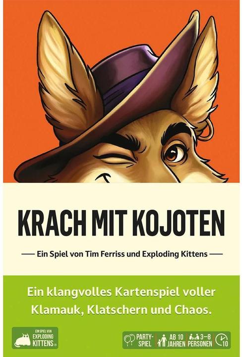 Produktbild Exploding Kittens Krach mit Kojoten (Deutsch, 3 - 8 Spieler)