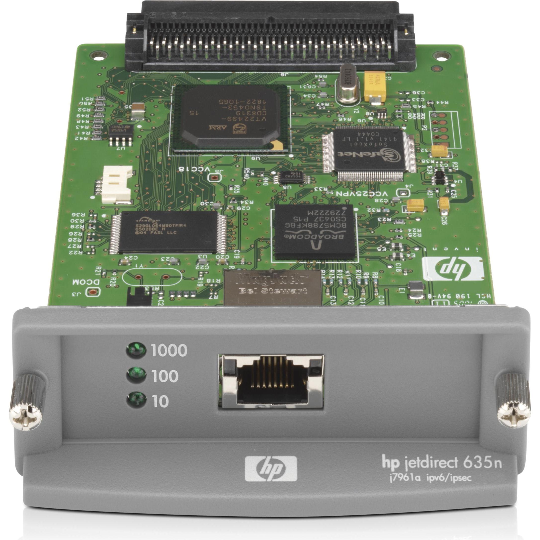 HP JetDirect 635N Gigabit Ethernet, RJ45, Druckerserver