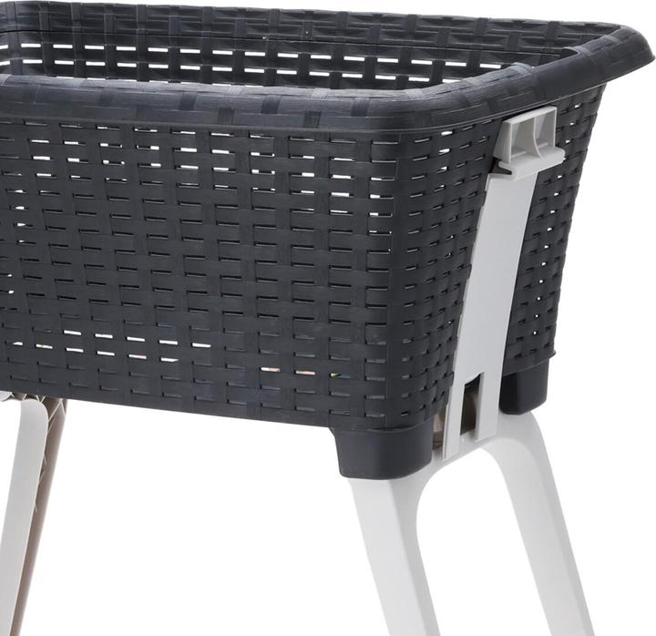 Produktbild Mojawo Wäschekorb Wäschesammler klappbaren Füssen B60xL40xH28/58cm (38 l)