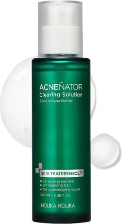 Actual product image Holika Holika Acnenator Clearing Solution Cleansing Face Gel 100ml (Face toner, 100 ml)