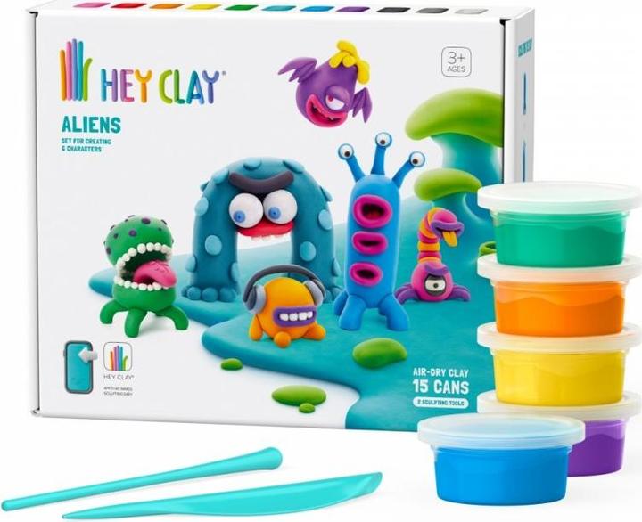 Actual product image Hey Clay Alien Set 15-pack 15 tins 15019CEE15