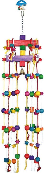 EBI Duvo+ Carrousel Rope mit bunten Holzklötzchen + Glocke