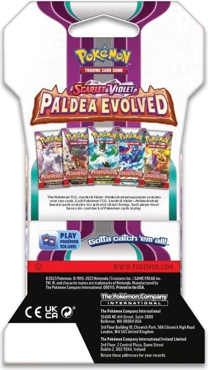 Produktbild Pokémon JCC - Écarlate et Violet - Pack de Booster Blister Évolutions à Paldea (1 Booster aléatoire) (Englisch, Booster Pack)