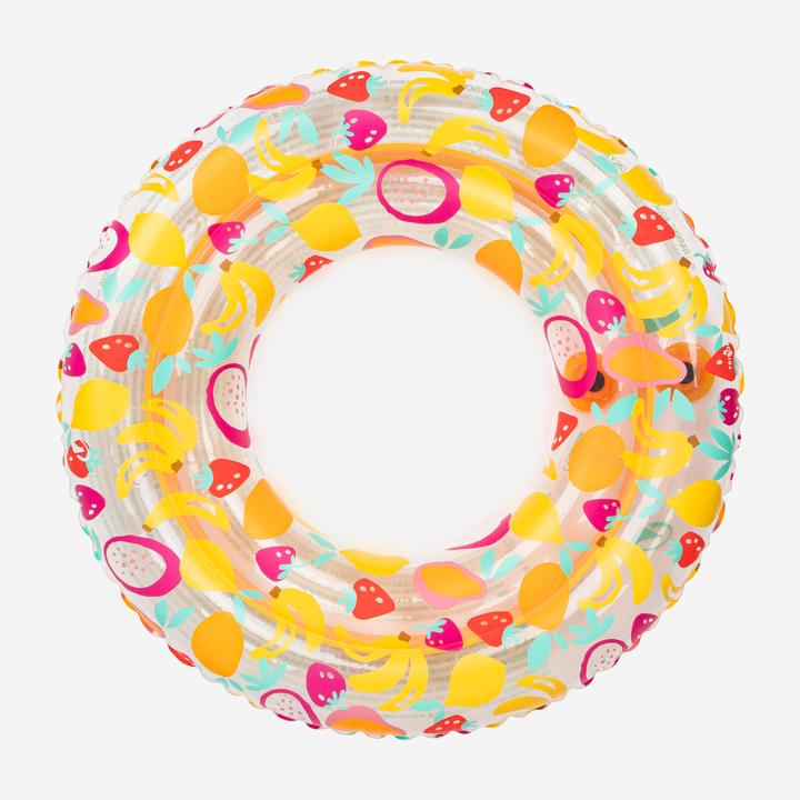 Actual product image Nabaiji Inflatable swim ring with nylon pattern