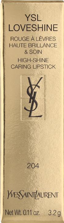Actual product image Yves Saint Laurent Loveshine Rouge Volupte Shine Lipstick 204 (#204 Melted Honey)