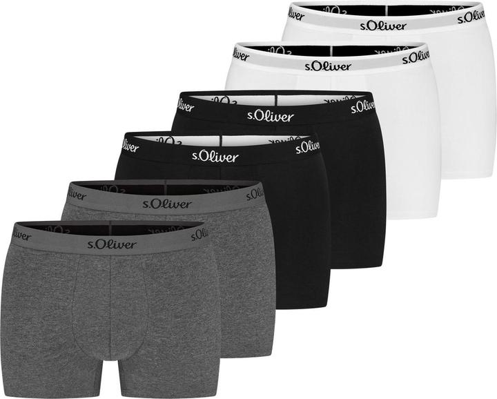 Immagine prodotto S.Oliver 6 confezioni di pantaloncini / pantaloni Basic Retro (M, confezione da 6)