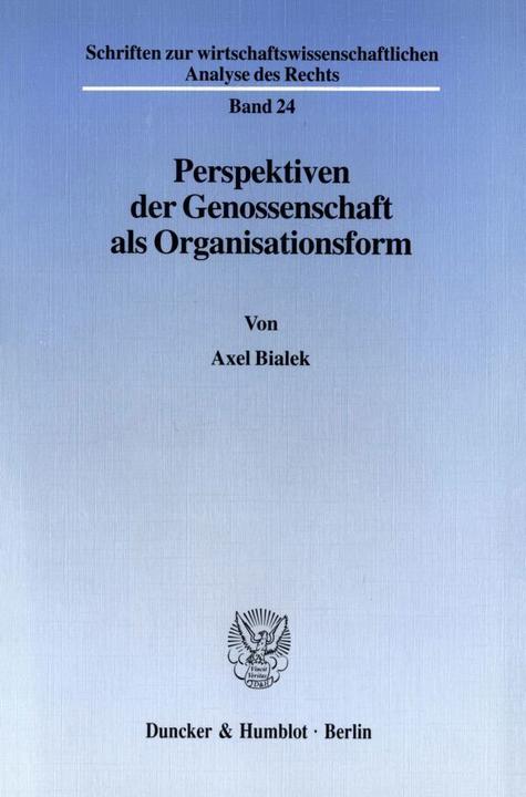 Produktbild Perspektiven der Genossenschaft als Organisationsform (Deutsch, Axel Bialek, 1995)
