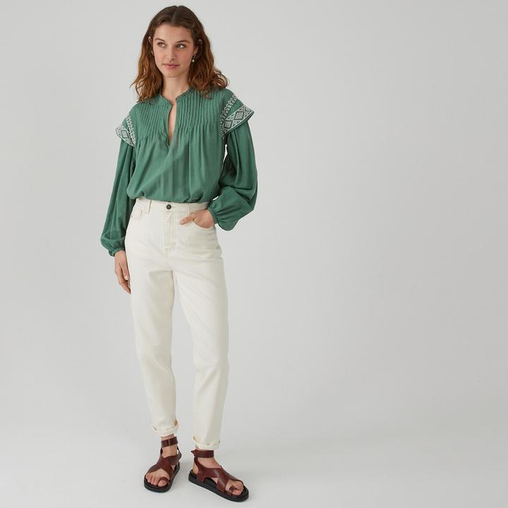 Produktbild La Redoute Collections Keilsandaletten aus Leder (36)
