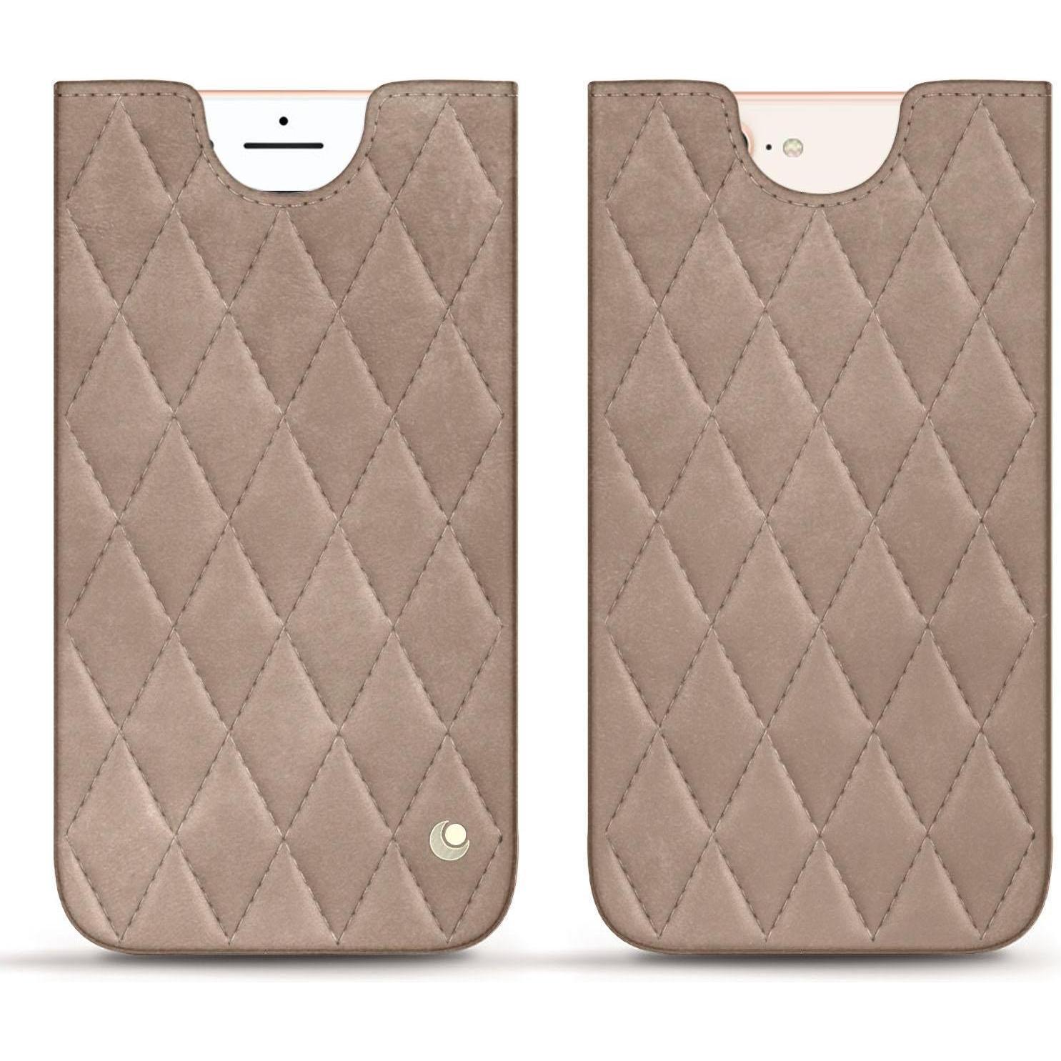 Thumbnail - Noreve Lederschutzhülle (Apple iPhone 8 Plus), Smartphone Hülle, Beige