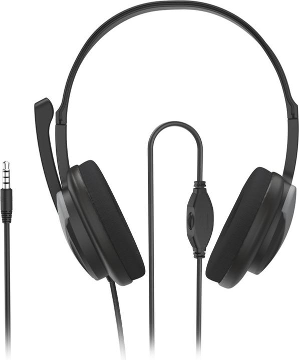 Produktbild Hama PC-Office-Headset HS-P100 V2, Stereo, Schwarz (Kabelgebunden)