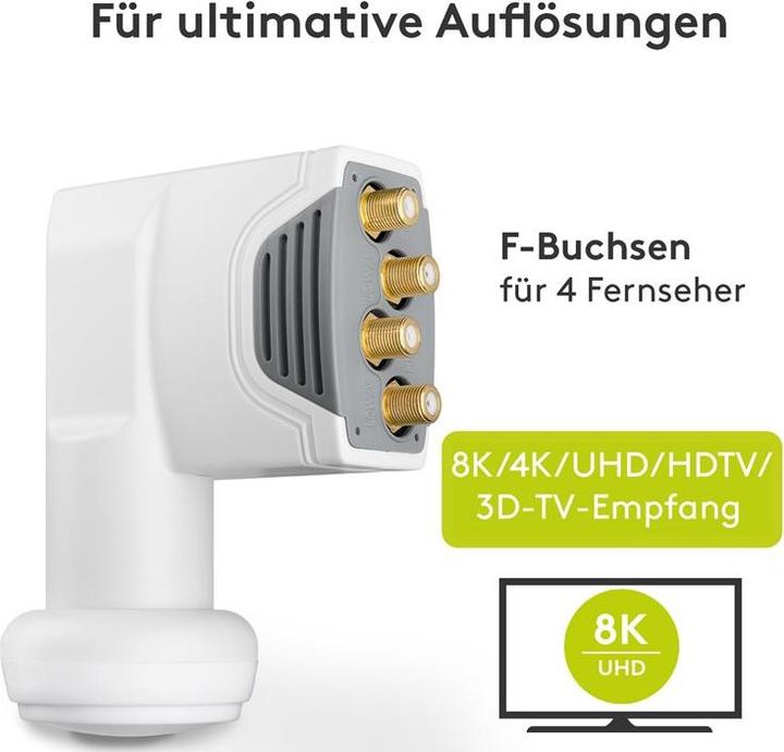 Image du produit Goobay Universal Quattro LNB (Quattro LNB, 40mm)