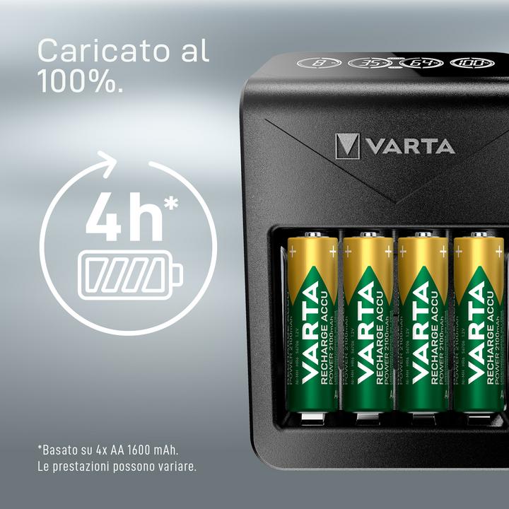 Image du produit Varta Chargeur de prise LCD+ (LCD Plug Charger+) (1 pcs, AA, 2100 mAh, Piles rechargeables + chargeur)