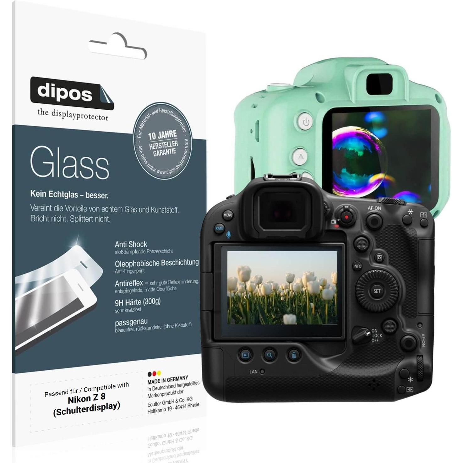 Dipos Anti-Shock Displayschutz Matt 9H (Displayschutz), Kameraschutz, Transparent