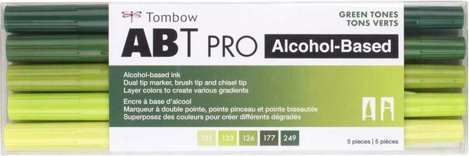 Produktbild Tombow Stifte Green Colors, mit Box, 5er-Set (5x)