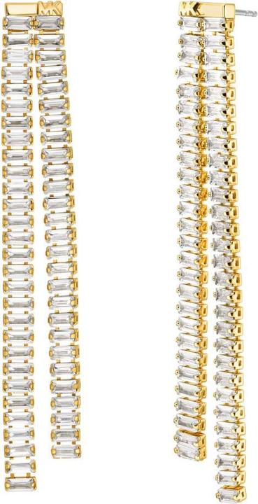 Michael Kors - Brilliance Kors long gold plated earrings MKJ8416CZ710 (Vergoldetes Metall)