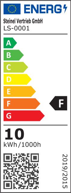Energie-Label Steinel LED Leuchtmittelstab (E27, 8.60 W, 812 lm, 1 x, F)