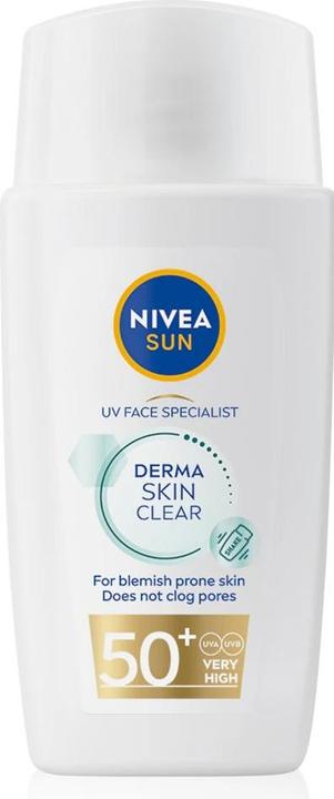 Produktbild NIVEA UV Face Specialist Derma Skin Clear (Sonnencreme Gesicht, SPF 50, 40 ml)