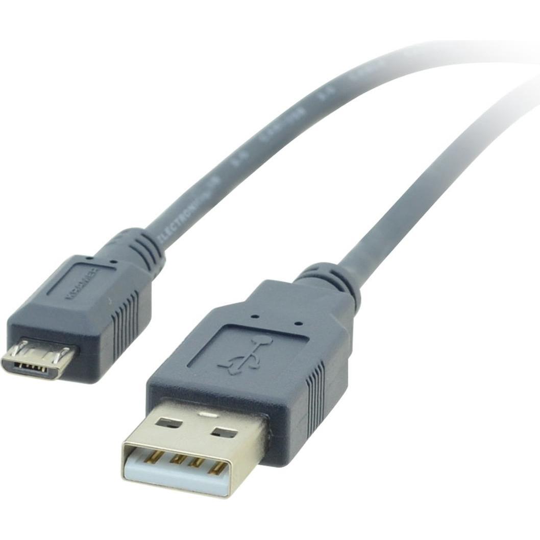 Kramer Electronics C-USB/MICROB-10 USB Kabel 3 m 2.0 USB A Micro-USB B Schwarz (3 m, USB 2.0), USB Kabel