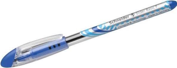 Immagine prodotto Schneider Biros Slider Basic 0,35 mm blu a prova di documento Colore del cilindro: trasparente (Blu, 1 x)