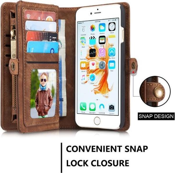 Produktbild Caseme Leder Portemonnaie mit Plastik Hülle (Apple iPhone 7 Plus, Apple iPhone 8 Plus)