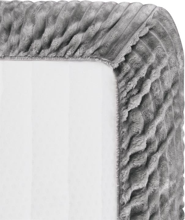 Actual product image Aspero Spannbettlaken aus Streifen-Flanell Parana (200 x 200 cm)