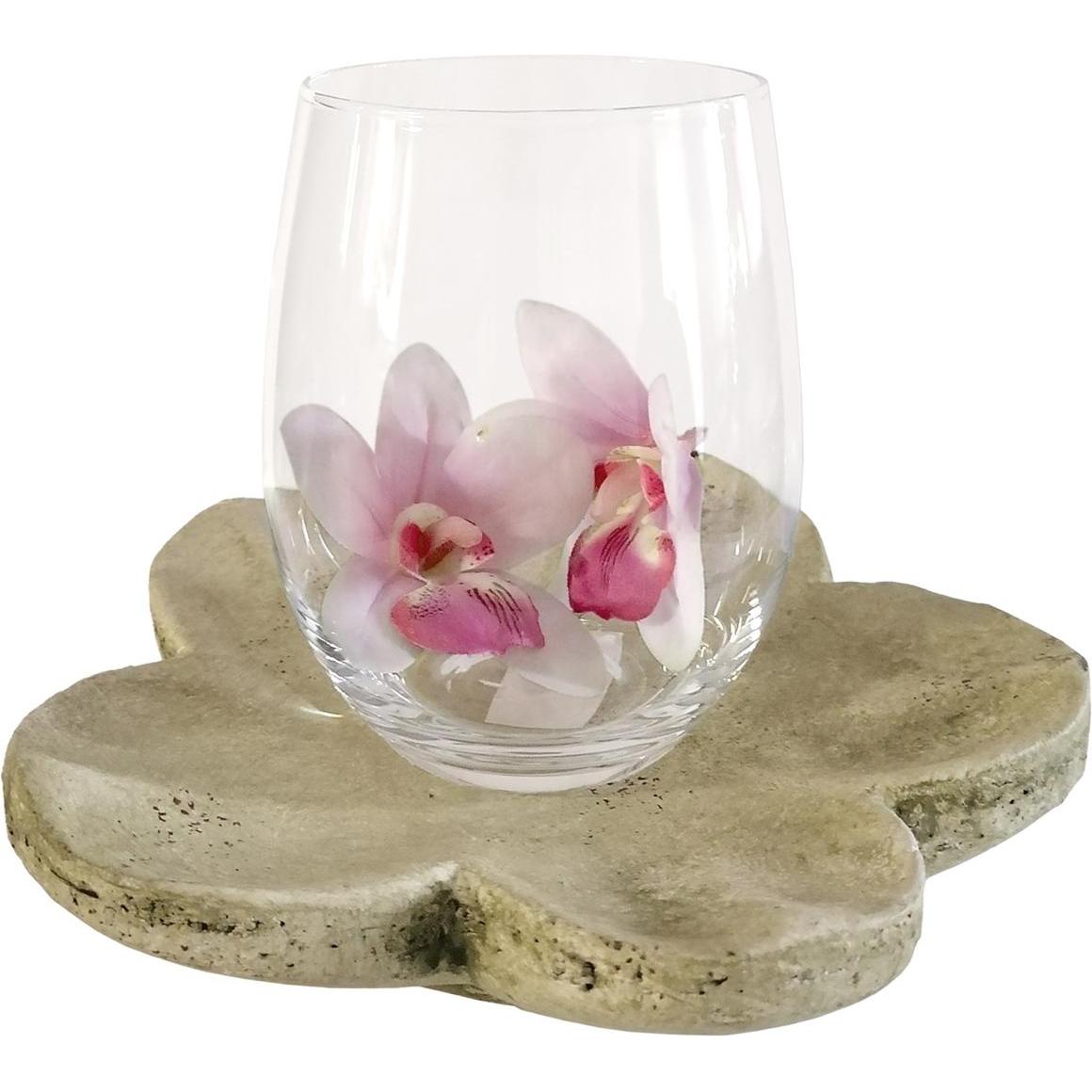 HTI-Living, Windlicht, Windlicht mit Untersetzer Vase (2 x, 20 x 15 x 9 cm)