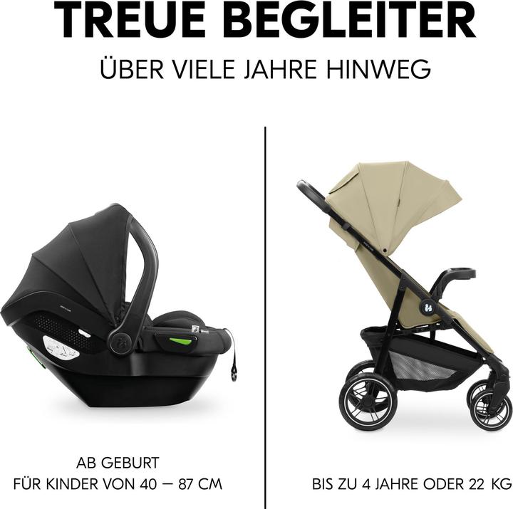 Actual product image Hauck Shop N Care Travel Set Olive