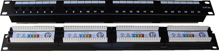Actual product image Datacom Patch panel 24x RJ-45,Cat5e UTP,1U, 19" Dual