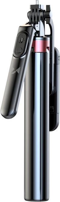 Produktbild Hurtel Selfie stick WH181D-Y1S 1.75m aluminum alloy telescopic tripod with dual lamp and phone holder - bla