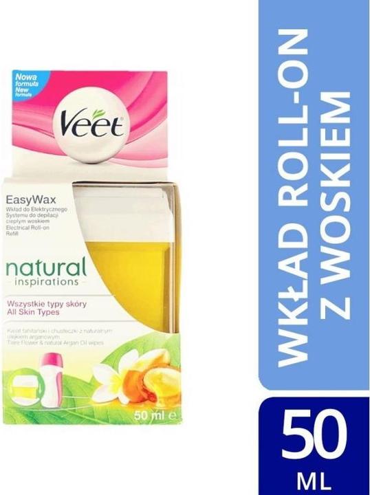 Produktbild Veet Natural Inspirations Roll-on insert with wax Legs and Hands 50 ml (50 ml, 1 x)