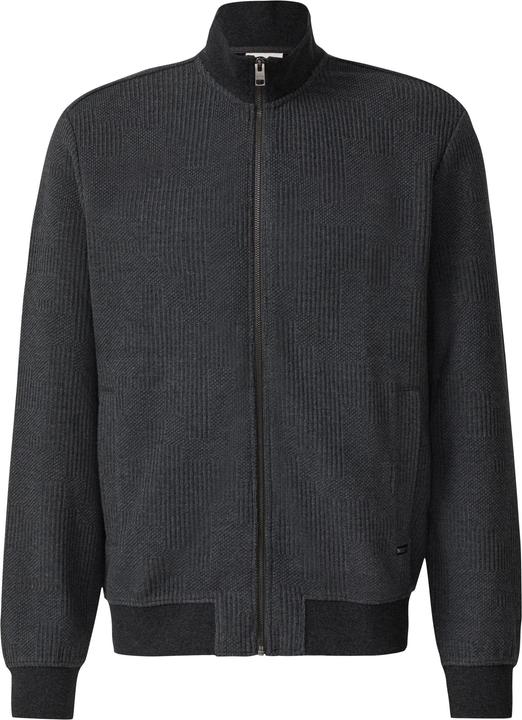 Produktbild s.Oliver Sweatshirt Jacke Strukturierte Sweatshirtjacke mit Stehkragen (L, S)