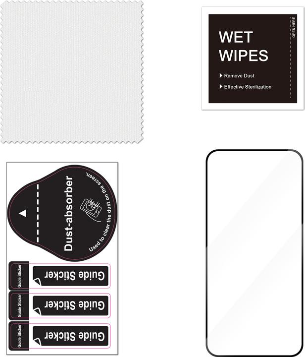 Actual product image FoneKit Full Cover Tempered Glass, Samsung Galaxy A56, black (1 pcs., Samsung Galaxy A56)