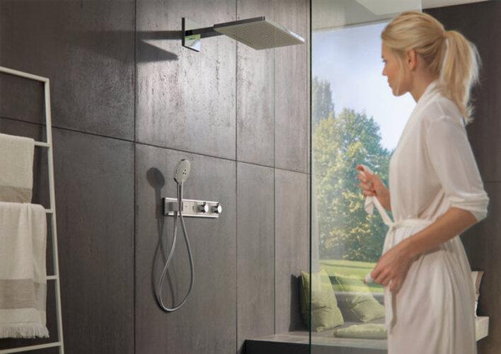 Produktbild hansgrohe HG Handbr RAINDANCE SELECT S 120 3jet DN 15, EcoSmart Version weiss/chrom (3 Strahlarten, 9 l/min)