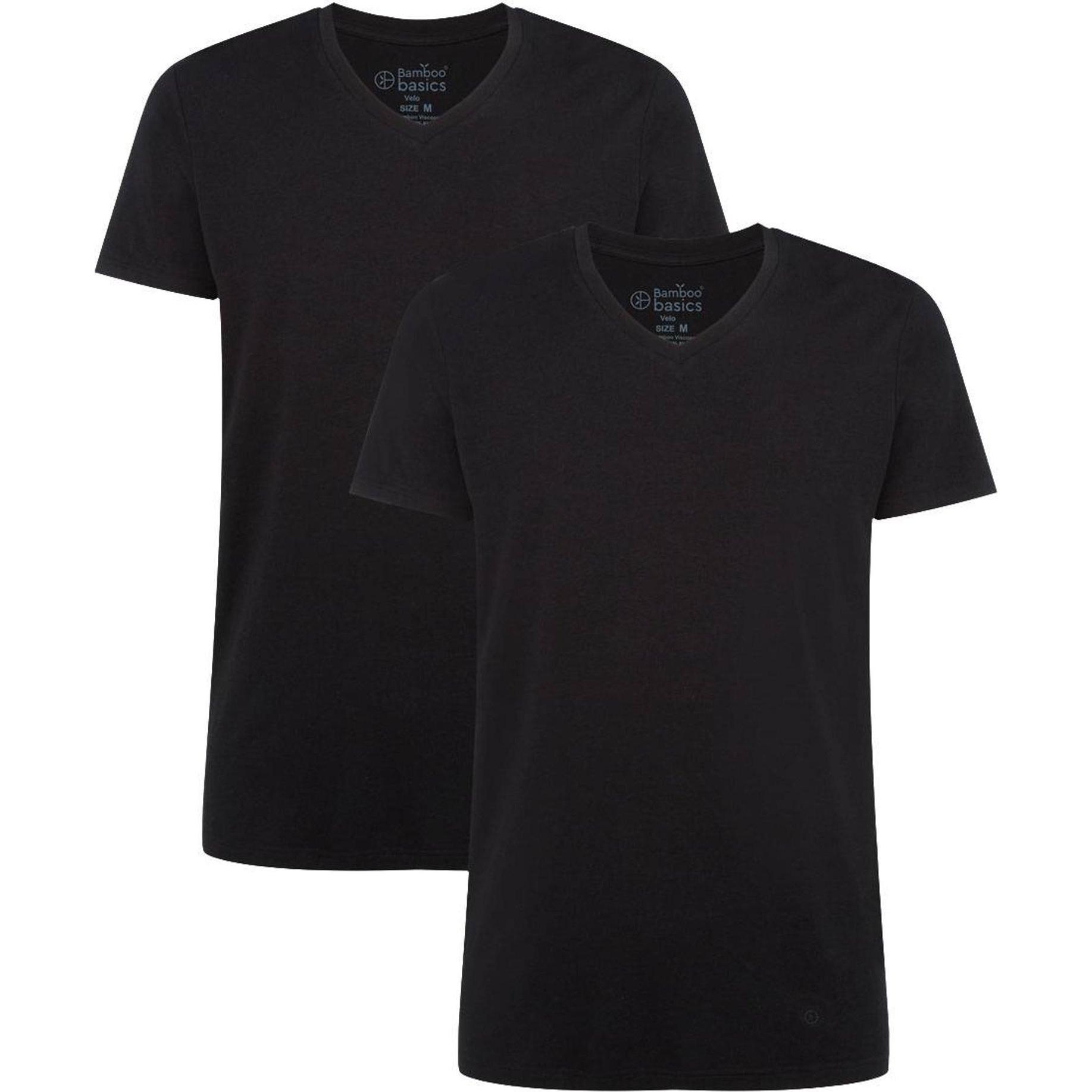Bamboo Basics, Herren, Shirt, Velo, Schwarz, (XXL)