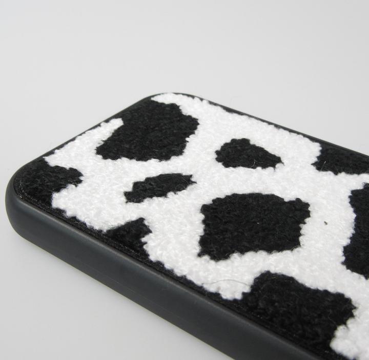 Actual product image PhoneLook Silicone cover with tufted surface cowhide effect (Apple iPhone 15 Pro)