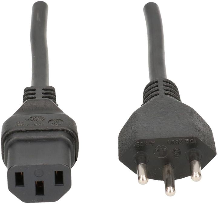 Actual product image Max Hauri TD appliance cable H05VV-F3G1.0 type 12 / C13 (4 m, Type 12)