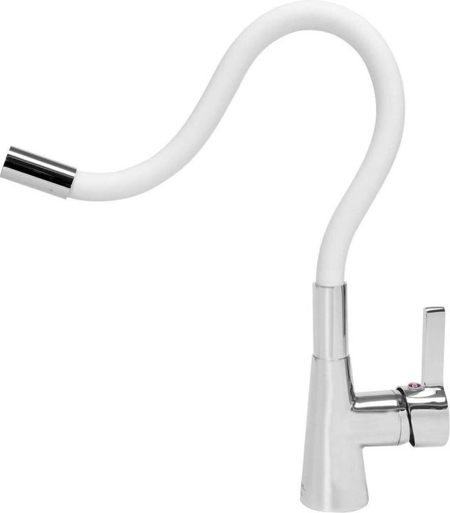 Produktbild Fala Spültisch Einhebel Küchenarmatur flexibel in weiss Wasserhahn