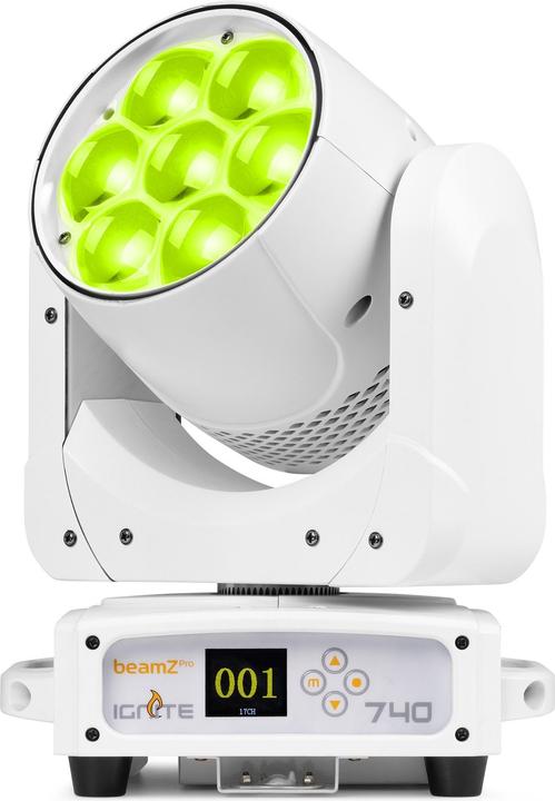 Image du produit BeamZ Professional IGNITE740WH LED wash moving head met zoom - 7x 40W RGBW LEDâ€™s - Wit (40 W, LED)