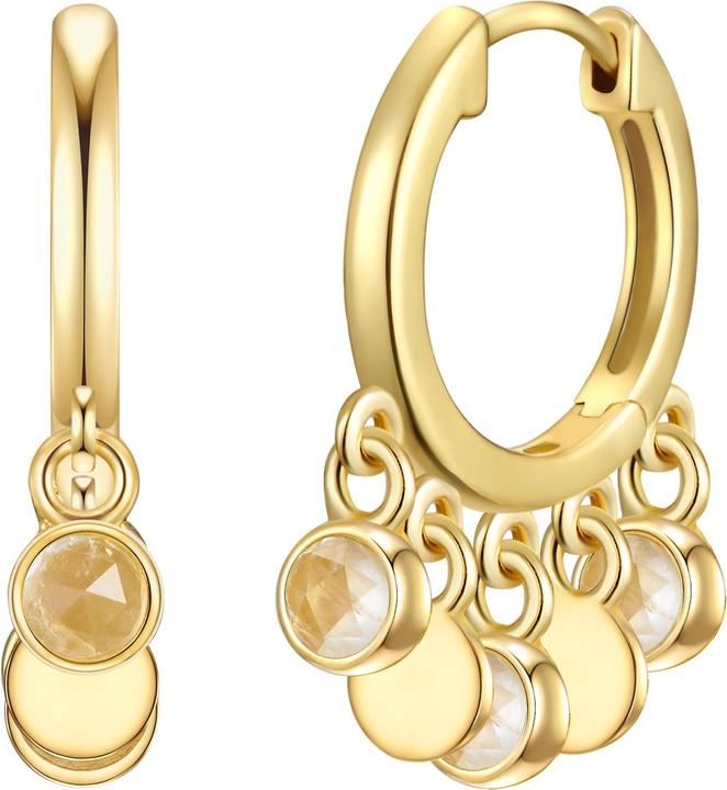 Immagine prodotto Glanzstücke München Donna Argento Sterling Pietra di Luna Oro Giallo - 28677 (Argento)