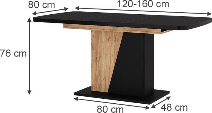 Produktbild Vicco Esszimmertisch Fenaro (120 x 80 x 77.30 cm)